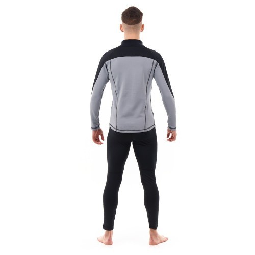 Термобелье зимнее с высоким воротом Мужское Black - Gray 2023 (L) 300204-23-339-L