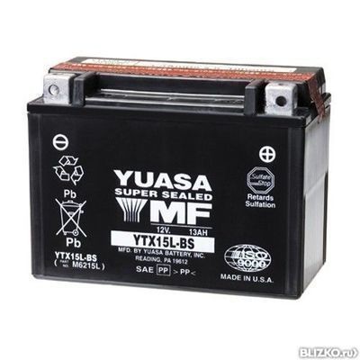 Аккумулятор Yuasa YTX15L-BS