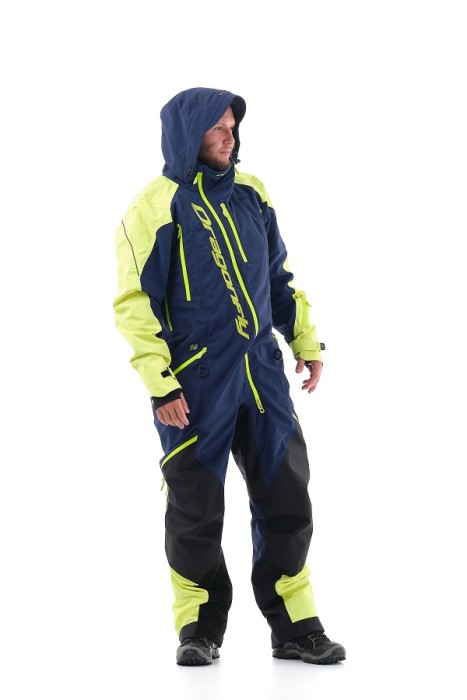 Комбинезон (моносьют) для снегохода Dragonfly Extreme 2020 Blue-Yellow Fluo 820200-20-455 (Размер S) Размер S