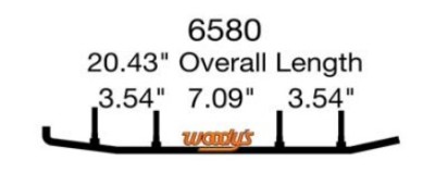 Коньки (16см) снегохода Yamaha Viking 540 Apex Nitro VK PRO RS Vector Venture EYV3-6580 WYV-6580 4505-04