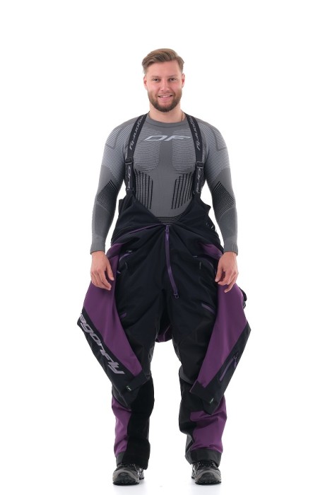 Комбинезон (моносьют) для снегохода Dragonfly Extreme 2020 Black-Purple 820200-20-388 (Размер М) Размер М