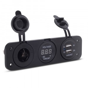 Модуль 3-в-1 Вольтметр, прикуриватель, USB PJH-RS-0377