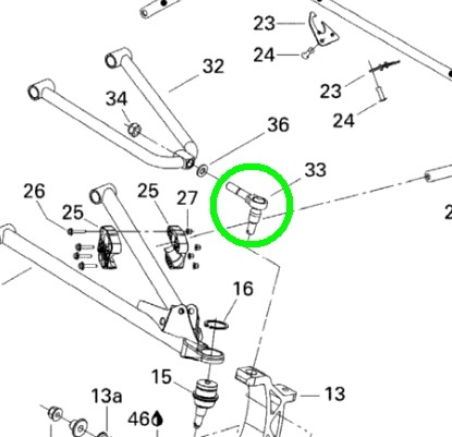 Шаровая опора снегохода BRP Ski-Doo 505071680 505072050