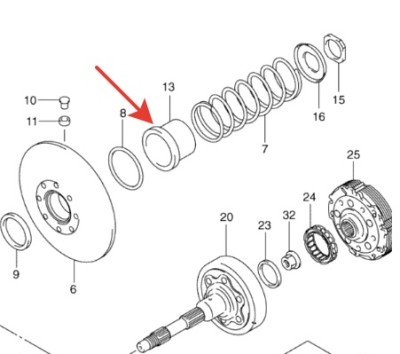 Опора пружины маховика сцепления квадроцикла Suzuki 750 500 King Quad 21471-09F60