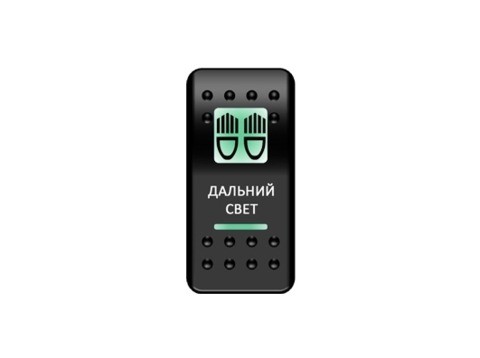 Переключатель кнопка света (Красная подсветка) A6RR-6W000-23 Синяя