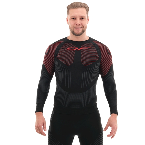 Термофутболка DragonFly 3DTHERMO RED с длинным рукавом 300206-R Размер M