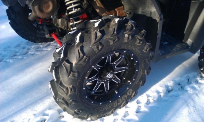Диск квадроцикла BRP Can-Am HD4 12x7 (4х137 (ET+10) 5+2 Gloss Black Mach) 12HD407