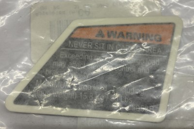 Наклейка безопасности снегохода BRP Ski-Doo Renegade MXZ Freeride Summit 516005058