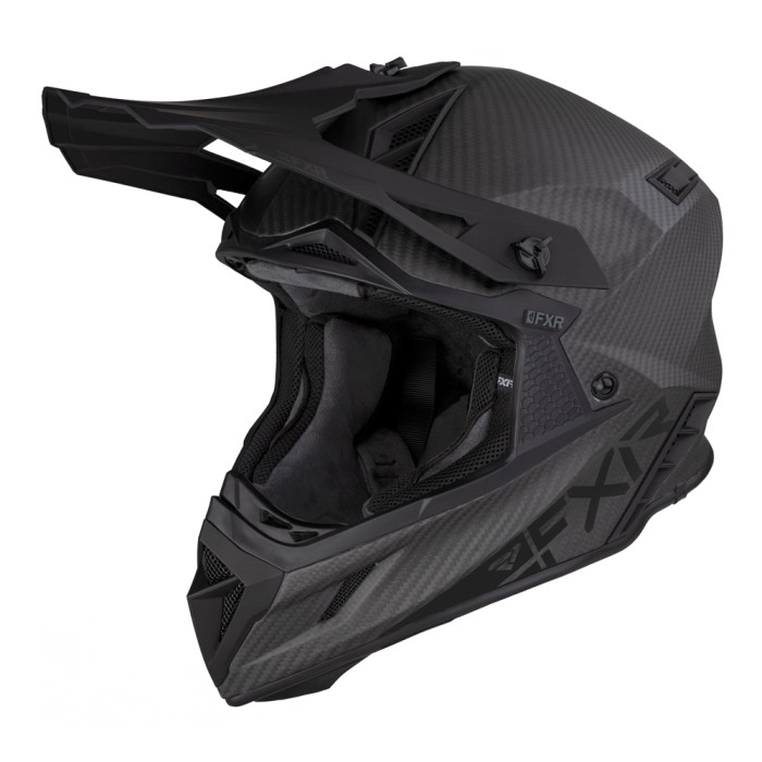 Шлем FXR Helium Carbon с D-образной застежкой Black 230660-1000 Размер XL