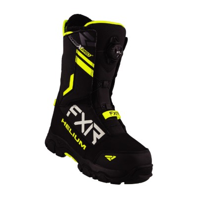 Ботинки FXR Helium BOA (Black Hi Vis) с утеплителем 210705-1065 Размер 41