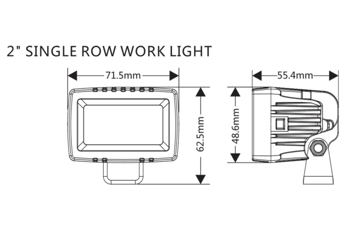 Светодиодная фара ближнего рабочего света Aurora ALO-L-K-2- E7T