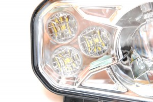 Фары головного света светодиодные Kemimoto (Комплект) для Polaris Sportsman RZR 800S 900 2411593 2411854, 2411594, 2411855, 2410616, 2410615, 2411492, 2411493 lens-rzr900 Светодиодные с LED окантовкой Светодиодные с LED окантовкой