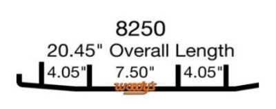 Коньки для лыж снегохода Woody&#039;s Ski Doo Lynx 8250-1  8&quot; карбидовый кант