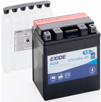 Аккумулятор EXIDE ETX14AHL-BS 12N14-3A YB12AL-A YB14L-A