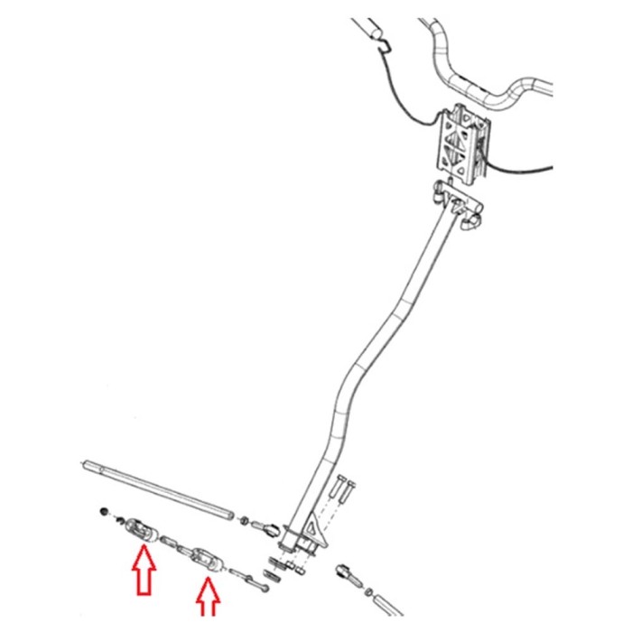 Крепление рулевой колонки нижнее SPI для снегохода Ski-Doo 506152588 SM-08759