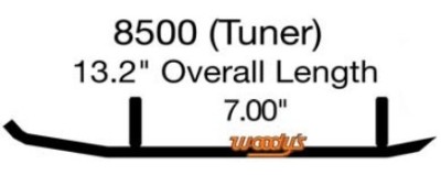 Коньки для лыж снегохода Woody&#039;s Yamaha EYV3-8500-1 WYV-8500-1 (8EN-F3731-01-00 8JH-F3732-00-00 8JH-F3731-00-00) 8&quot; карбидовый кант