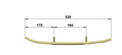 Коньки 3S (подрез) для лыж снегохода Stels Viking Rosomaha S800 2400381 2400380 4425-03