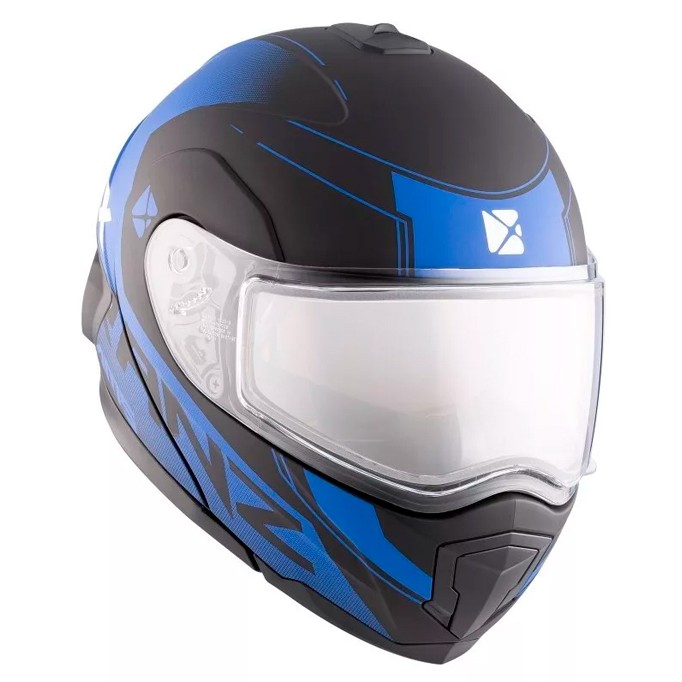 Шлем модуляр CKX TRANZ 1,5 Ams DL+EDL Caliber матовый синий 511992 Размер S