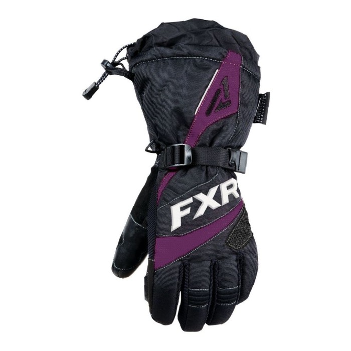 Перчатки FXR Fusion Black Plum с утеплителем женские 190820-1082 Размер XS