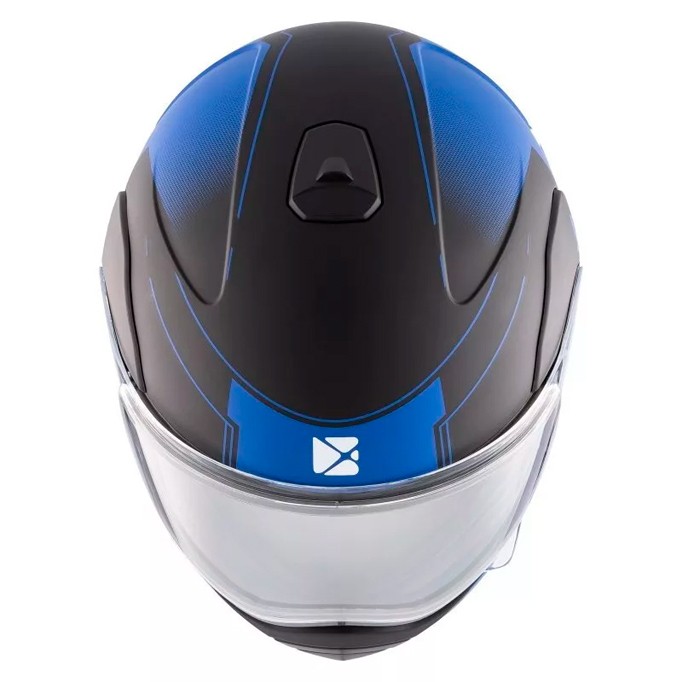 Шлем модуляр CKX TRANZ 1,5 Ams DL+EDL Caliber матовый синий 511992 Размер M