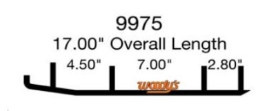 Коньки для лыж снегохода Woody&#039;s Yamaha Arctic Cat EAT3-9975-1 WAT-9975-1 (0703-871 1703-218 2703-375) 8&quot; карбидовый кант