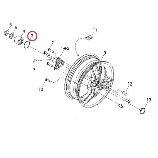 Стопорное кольцо ступичного подшипника квадроцикла Can Am BRP 293370019