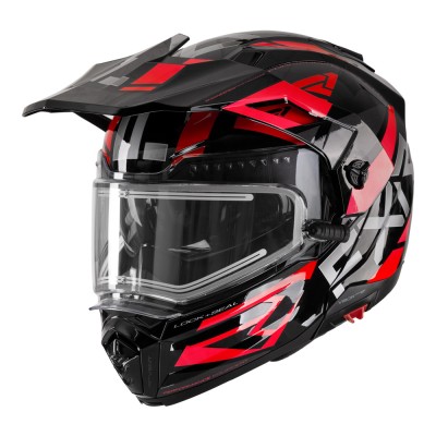 Шлем FXR Maverick X с подогревом (Black Red) 220623-1020 Размер XL