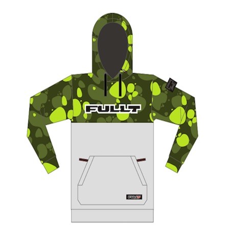 Толстовка с капюшоном FullT Horizont Зелёная Размер L