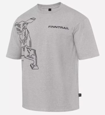Футболка Finntrail Snowmobile 6715 Grey Размер M