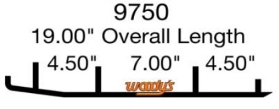 Коньки для лыж снегохода Woody&#039;s Arctic Cat  EAT3-9750-1 WAT-9750-1 (1703-871 1703-212) 8&quot; карбидовый кант