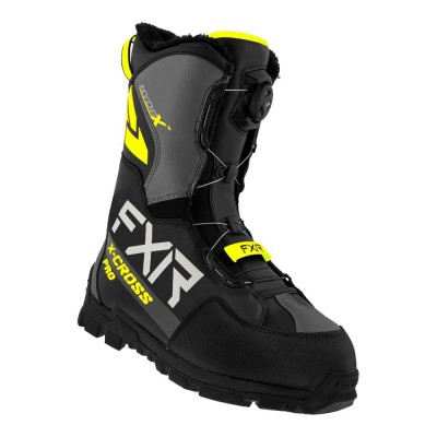 Ботинки FXR X-Cross Pro BOA (Black Hi Vis) с утеплителем 220707-1065 Размер 43