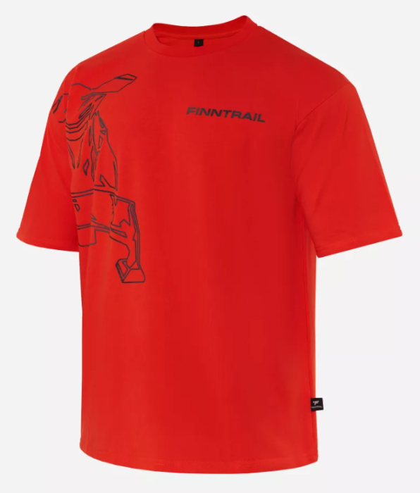 Футболка Finntrail Snowmobile 6715 Red Размер S