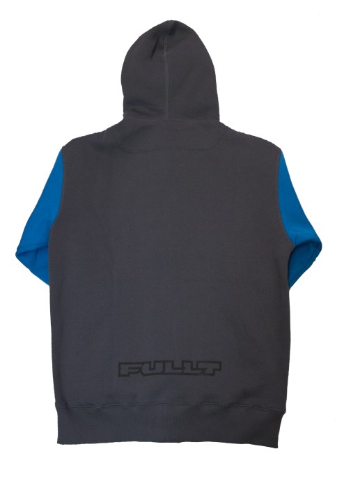 Толстовка с капюшоном на молнии FullT T Серый Голубой Размер L