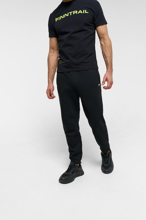 Брюки повседневные мужские Finntrail Logo Black-Yellow 1401 BlackYellow_N Размер L