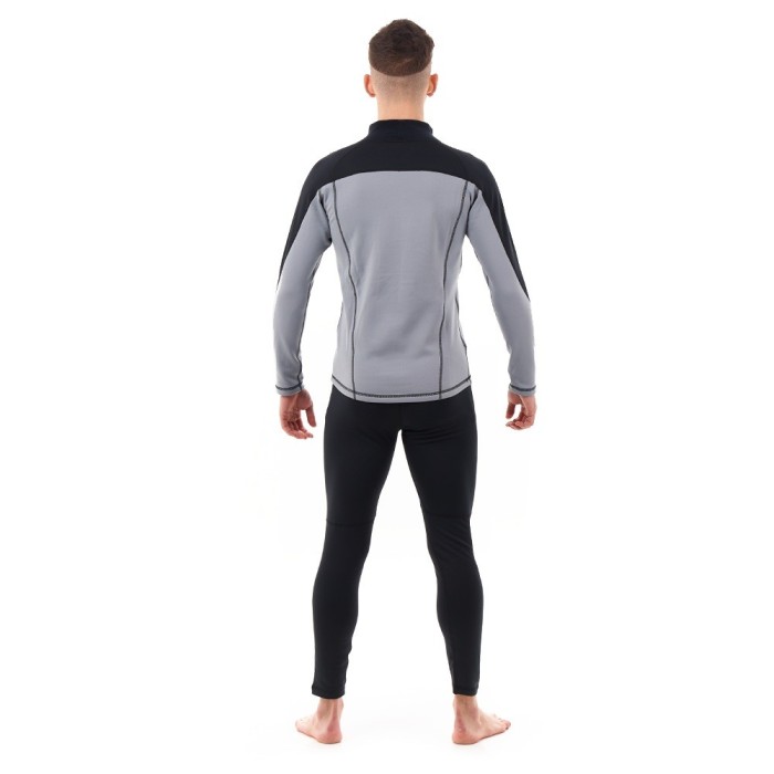 Термобелье DragonFly зимнее с высоким воротом Мужское Black - Gray (2023) 300204-23-339 Размер M