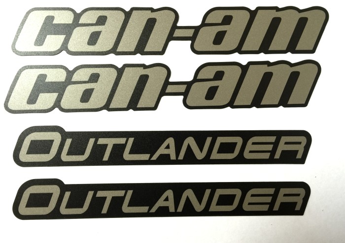 Комплект наклеек на расширители арок квадроцикла BRP Outlander G2 704905083 704904338 704904899 704904920 704903498 Cognac