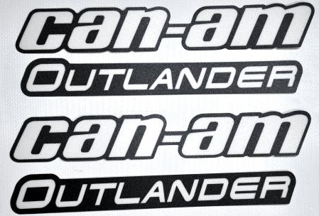 Комплект наклеек на расширители арок квадроцикла BRP Outlander G2 704905083 704904338 704904899 704904920 704903498 Cognac