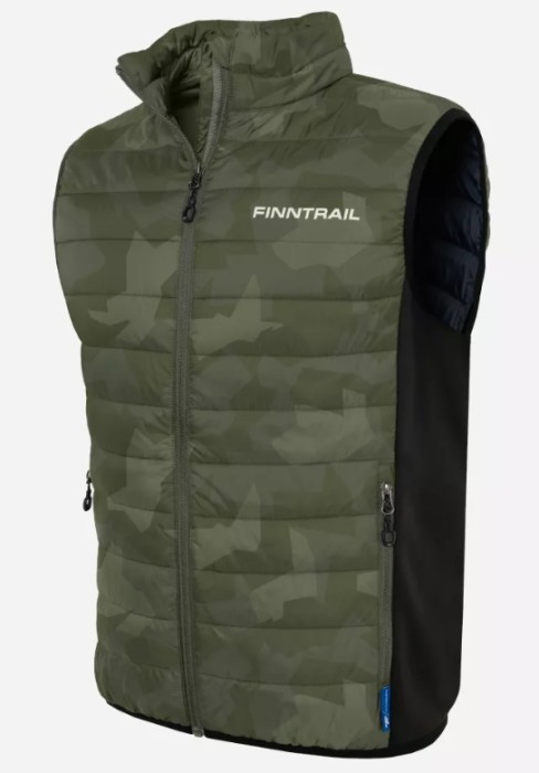 Терможилет Finntrail (2024) Master vest 1506 CamoShadowGreen Размер 2XL
