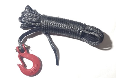 Трос синтетический 5.5мм. X 15 м со съемным крюком для лебедки 5.5X15DNHG-NEW