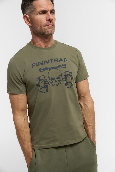 Футболка ATV skull 6707 Khaki_N Размер L