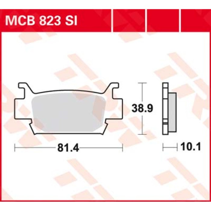 Тромозные колодки передние квадроцикла Honda TRX 680 500 MCB823SI
