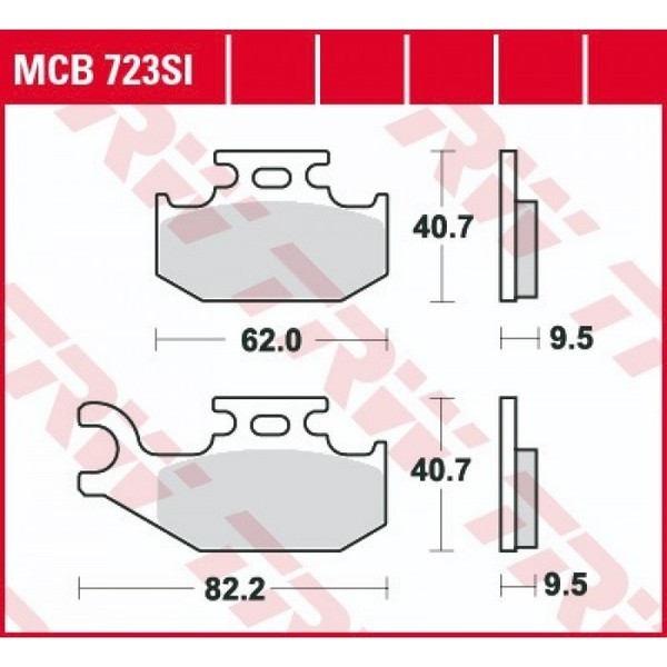 Колодки тормозные TRW для квадроцикла BRP Can-Am G1 Outlander Renegade 705600349 705600150 705600004 705601147 MCB723SI