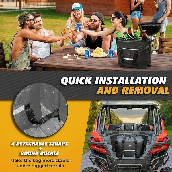 Сумка холодильник Kemimoto для Polaris   CanAm и других UTV B0113-08701BK