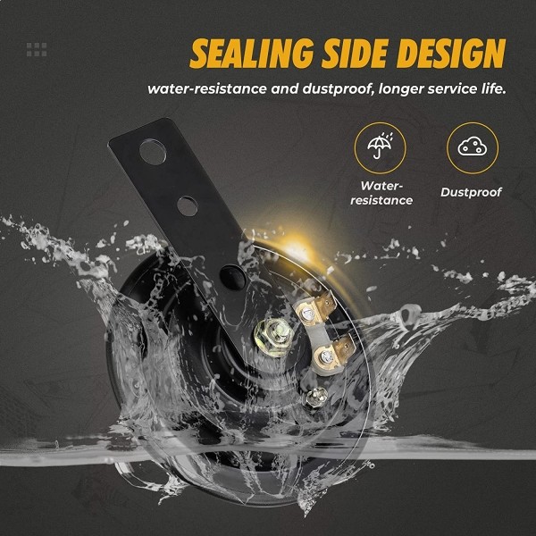 Гудок с кнопкой (звуковой сигнал) универсальный Kemimoto для квадроциклов UTV B0117-01001BK