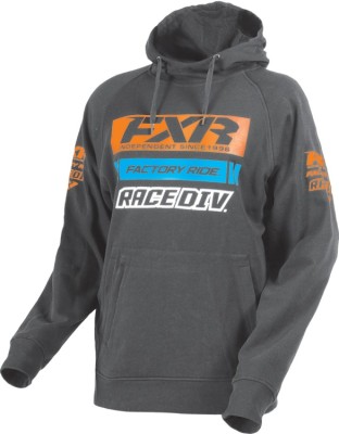 Толстовка мужская с капюшоном FXR Race Division, Char Heather Orange (Размер XL) Размер XL
