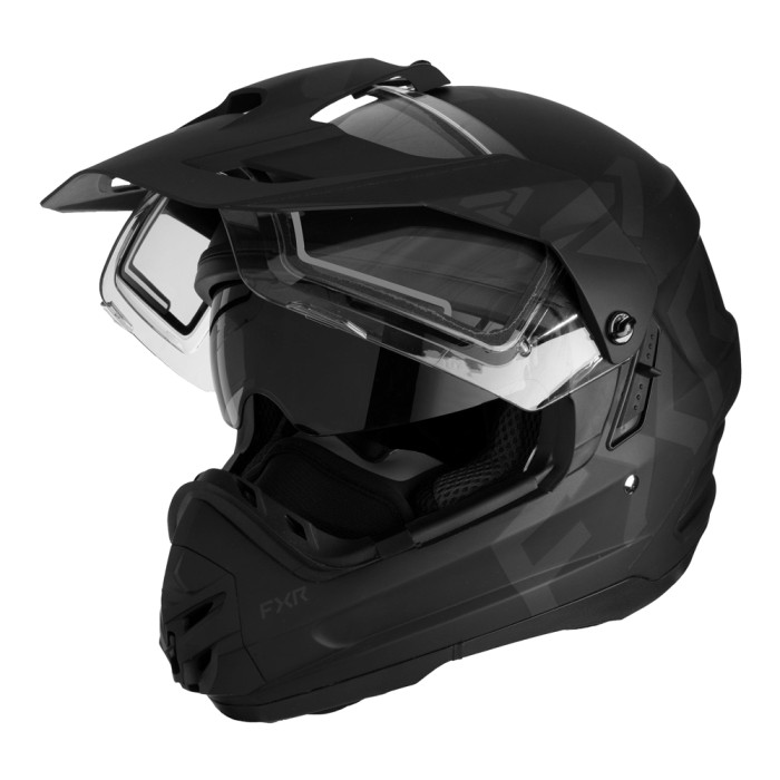 Шлем FXR TORQUE X TEAM W  E SHIELD & SUN SHADE с подогревом (Black Ops, L) 230635-1010 Размер L