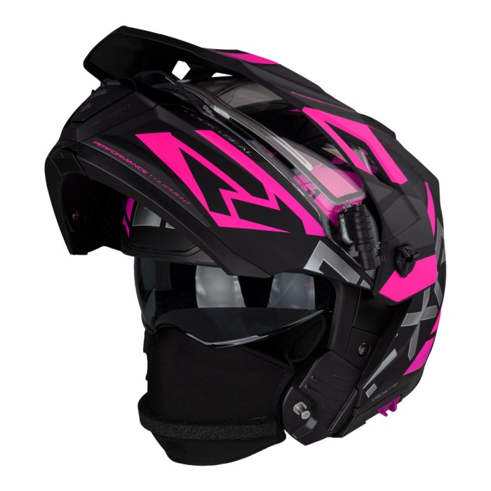 Шлем FXR Maverick X с подогревом Black Fuchsia 220623-1090 Размер XS