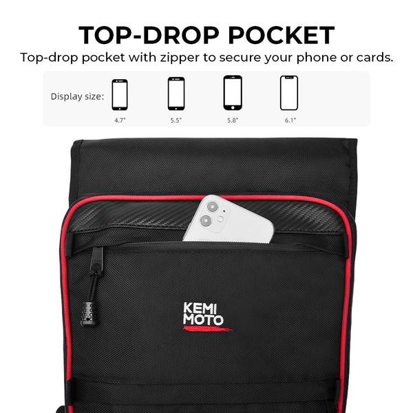 Сумка центральная между сидений Kemimoto для Polaris RZR XP 1000 570 800 900 B0113-04701BK