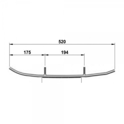 Коньки лыж усиленные (160 мм) Sledex для снегохода Lynx, Ski-Doo 605349311   605352283   605352643   ELX3-8350-1   WLX-8350-1 3345-03 SLD-0081-014