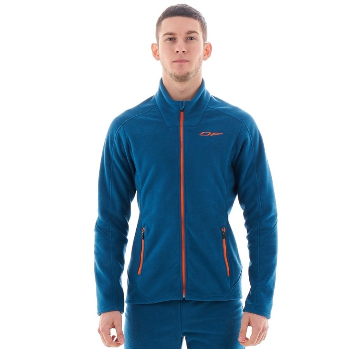 Мужская флисовая кофта Level Blue Orange 700200-23-446 Размер M
